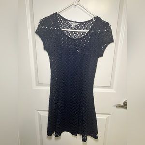 Women’s blue lace mini dress